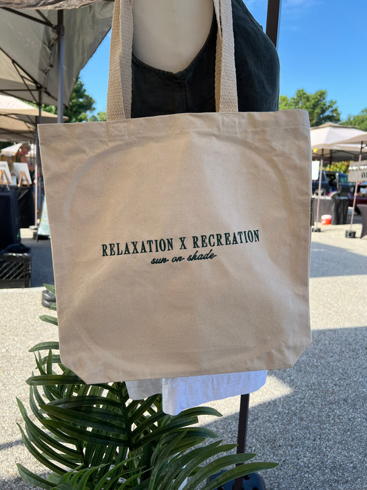 Relaxation X Recreation Tote