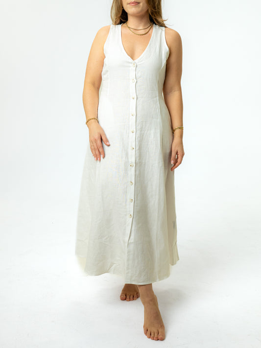 The Chelsea Linen Midi Dress