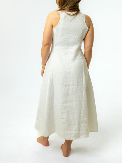 The Chelsea Linen Midi Dress
