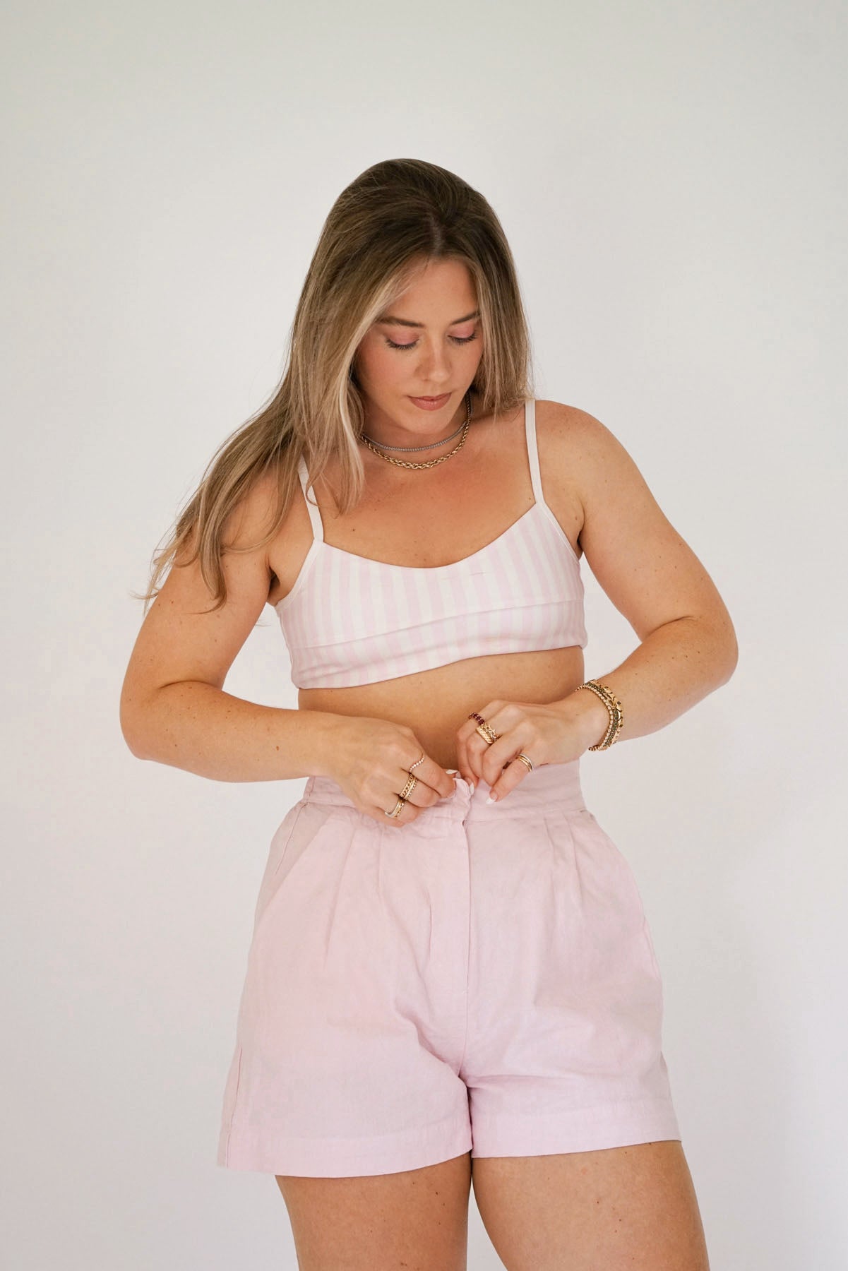 The Stevie Trouser Shorts - Oleander