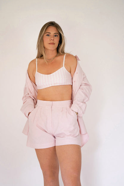 The Stevie Trouser Shorts - Oleander