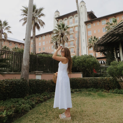 The Chelsea Linen Midi Dress