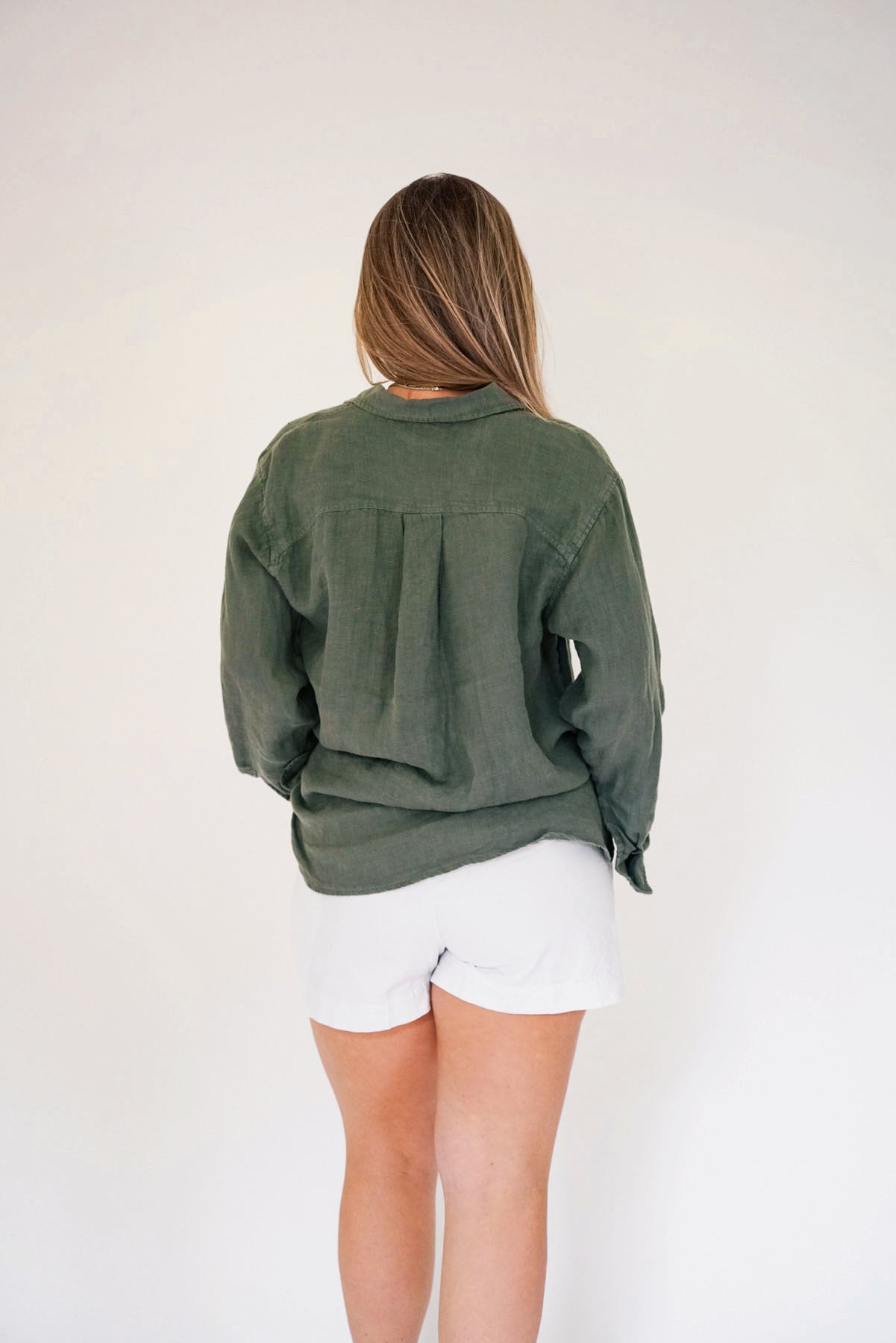 The Stevie Trouser Shorts - Sun Bleached Linen