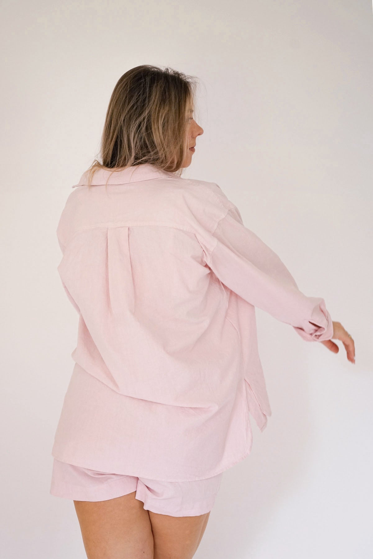 The Blake Oversized Button-Up - Oleander